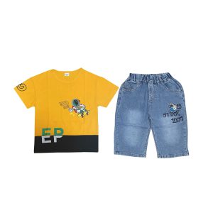 ست تیشرت شلوارک بچگانه | جین شیک پسرانه و دخترانه جنس تضمینی کد 1093 1 لباس سنتر ست تیشرت شلوارک بچگانه | جین شیک پسرانه و دخترانه جنس تضمینی کد 1093