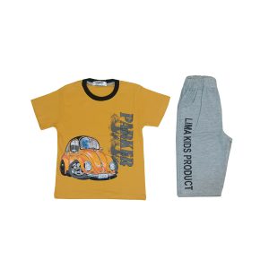 ست تیشرت شلوارک ماشین | بچگانه شیک پسرانه جنس تضمینی کد 1100 1 لباس سنتر ست تیشرت شلوارک ماشین | بچگانه شیک پسرانه جنس تضمینی کد 1100