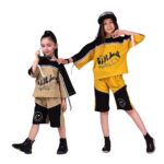 ست کراپ شلوارک استیکر | بچگانه شیک دخترانه جنس تضمینی کد 1106