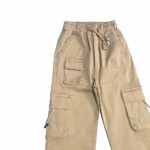 شلوار کارگو کتان بچگانه | شیک پسرانه و دخترانه جدید جنس ساتن کش تضمینی کد 1341 - Image 8