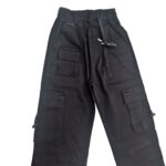 شلوار کارگو کتان بچگانه | شیک پسرانه و دخترانه جدید جنس ساتن کش تضمینی کد 1341 - Image 3