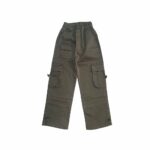 شلوار کارگو کتان بچگانه | شیک پسرانه و دخترانه جدید جنس ساتن کش تضمینی کد 1341 - Image 9