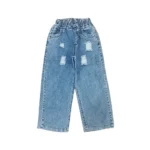 شلوار جین بگ بچگانه | شیک پسرانه و دخترانه جدید جنس جین کش تضمینی کد 1362