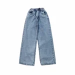 شلوار جین نیم بگ بچگانه |خارجی شیک پسرانه و دخترانه جدید جنس جین کش تضمینی کد 1380