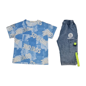 تیشرت شلوارک بچه گانه خارجی | پسرانه جنس پنبه و شلوارک جین کد 1471 1 لباس سنتر تیشرت شلوارک بچه گانه خارجی | پسرانه جنس پنبه و شلوارک جین کد 1471