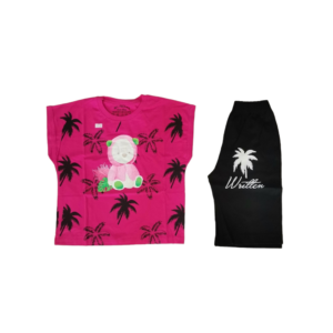 ست تیشرت شلوارک خانگی دخترانه بچگانه | جنس پنبه دوروی تضمینی کد 1491 1 لباس سنتر ست تیشرت شلوارک خانگی بچگانه | شیک دخترانه جنس پنبه دوروی تضمینی