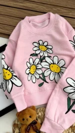 بلوز شلوار جدید بچگانه | دخترانه شیک جنس پنبه تضمینی کد 1563 - Image 9