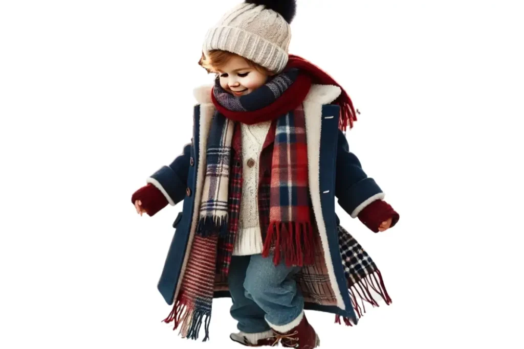 ایدههایی برای ست کردن لباس زمستانه کودک 2 لباس سنتر ست کردن لباس زمستانه کودک