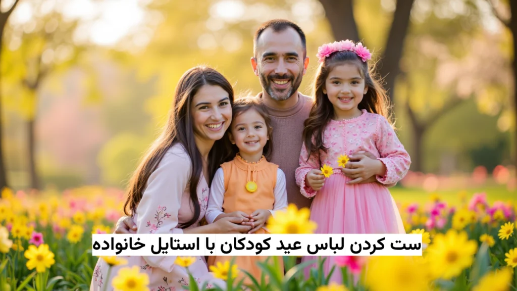 ست کردن لباس عید کودکان با استایل خانواده